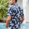 COOFANDY Men's Tropical Hawaiian Short Sleeve Casual Button Down Beach Shirt