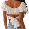 LYANER Women's Off-Shoulder Bardot Blouse