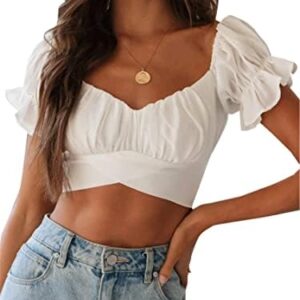 LYANER Women's Off-Shoulder Bardot Blouse