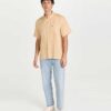 Lacoste Men's Regular Fit Linen Casual Button Down Shirt