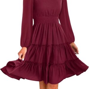 Zattcas Women’s 2024 Summer V-Neck Smocked Waist Casual Midi Dress – Effortless Style for Every Occasion
